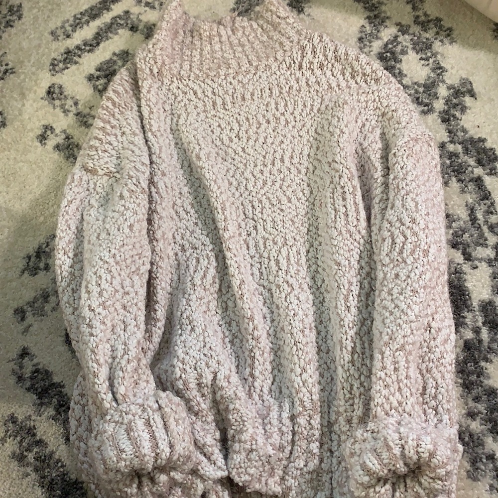 Fuzzy turtle neck